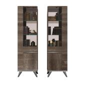 magas vitrin uveges konyves szekreny vintage szurke tolgy fenyes elegans letisztult modern minimal butor formavivendi lakberendezes.jpg